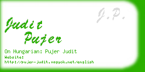 judit pujer business card